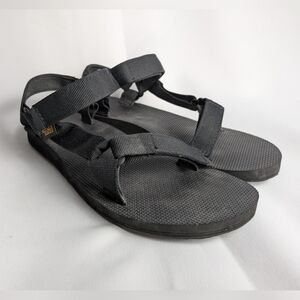 TEVA Women Black Sandals Velcro Straps Size 8
